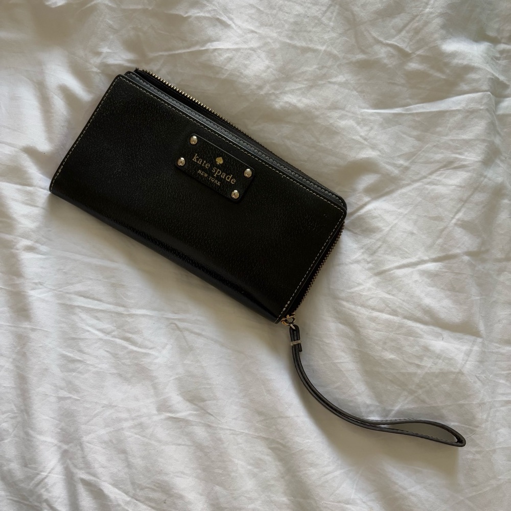 Black Leather Kate Spade Wallet